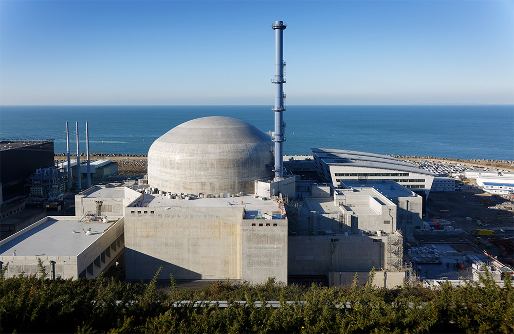Foto: La central nuclear de Flamanville (Francia) de EDF. Fuente: EDF