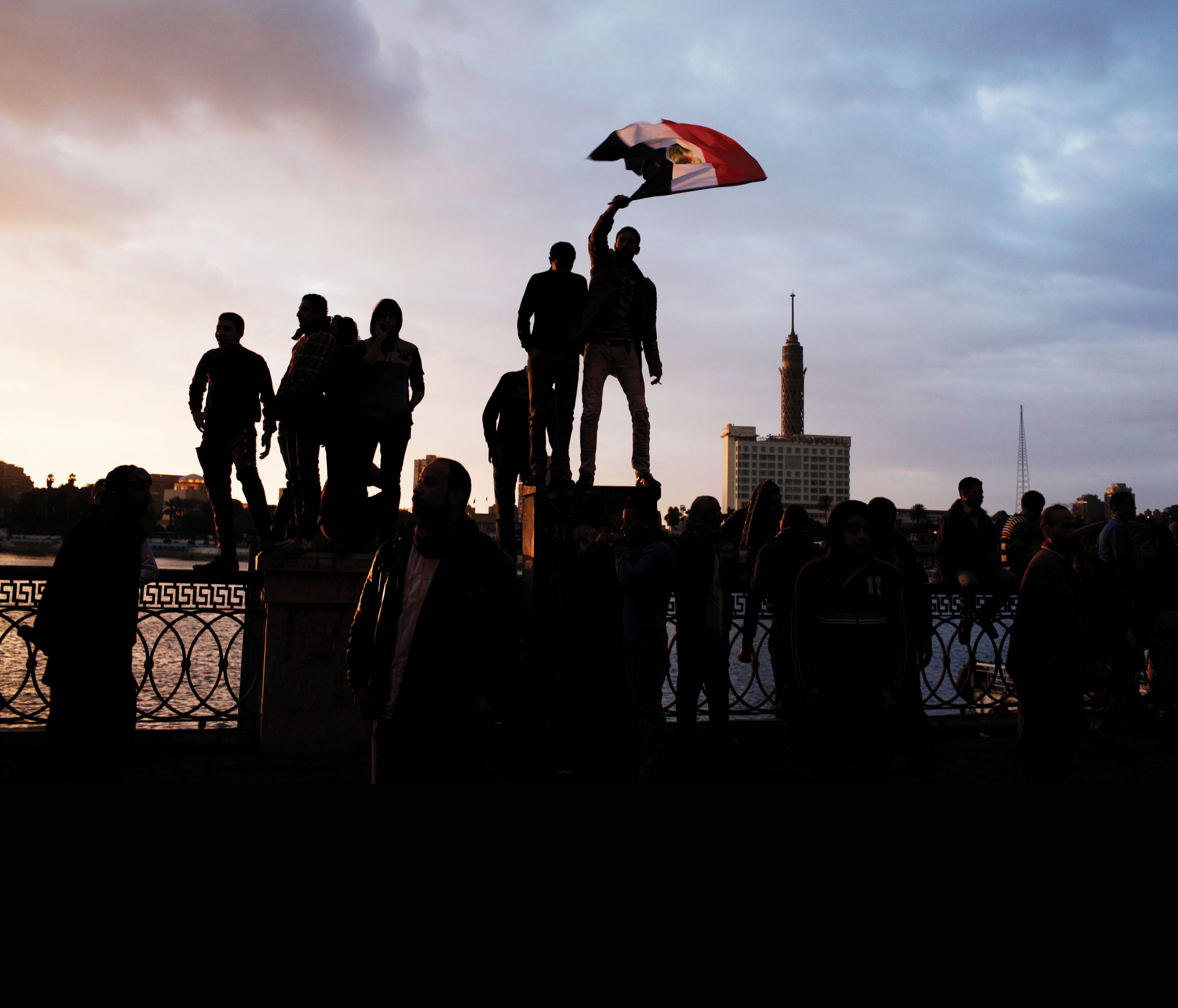 Los manifestantes egipcios afirmaron que prevalecerían con la única condición de tener internet y un teléfono inteligente. 