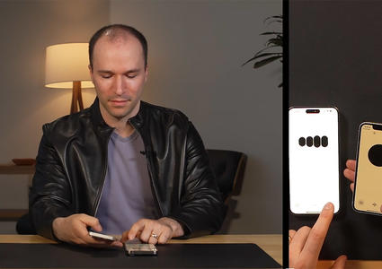 captura de pantalla de un vídeo de Greg Brockman utilizando dos instancias de GPT4o en dos teléfonos para colaborar entre sí 