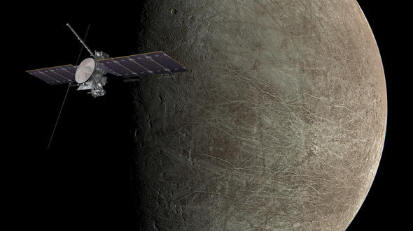 En busca de vida extraterrestre en Europa, la luna helada de Júpiter 